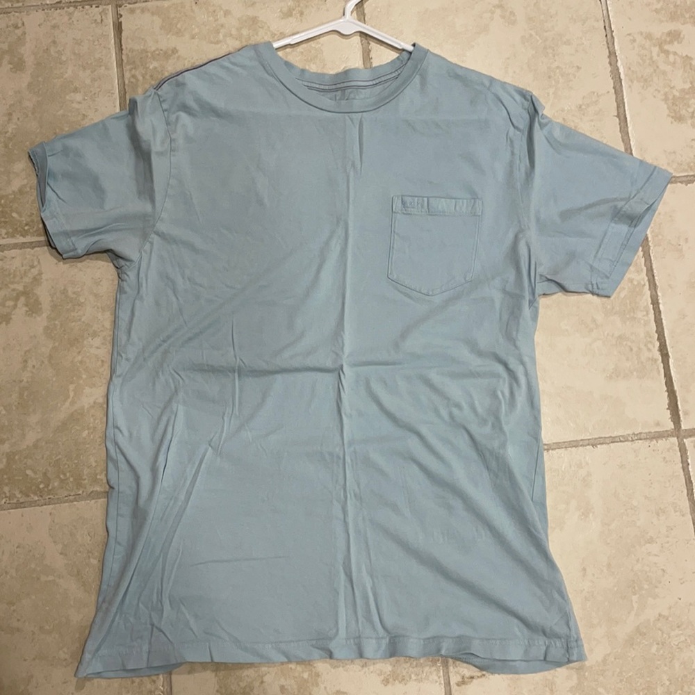 Me s blue rvca shirt